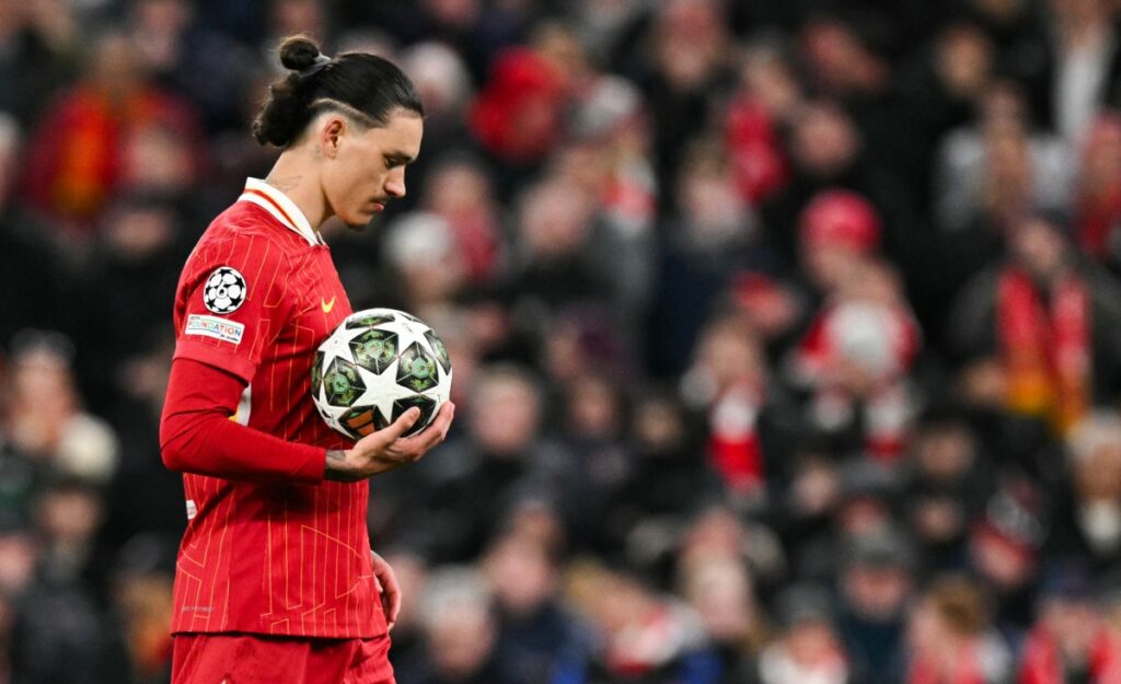 Darwin Núñez falló penal en Liverpool-PSG/Foto: AFP.