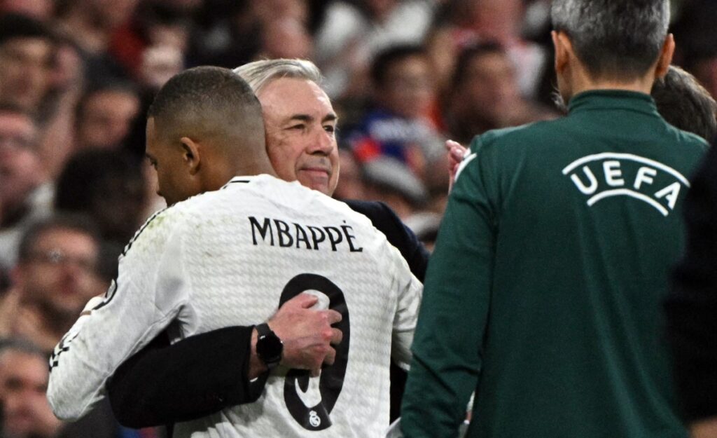 Ancelotti desmiente conflicto entre Mbappé y Vinicius Jr./Foto: AFP.