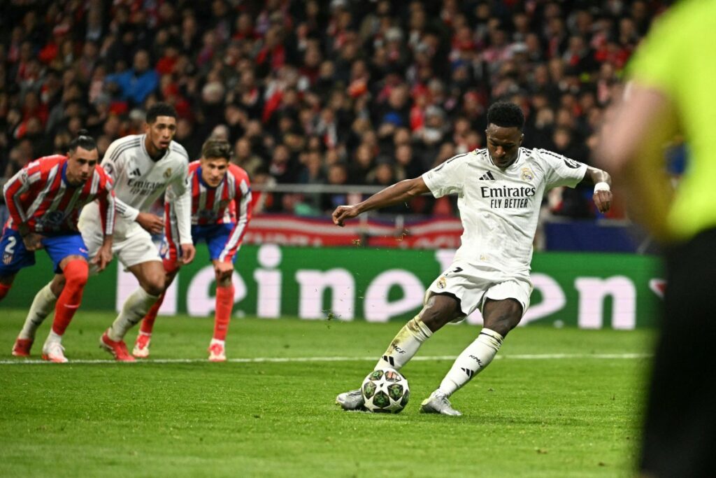 Vinicius Jr. botó penal en Champions League / AFP. 