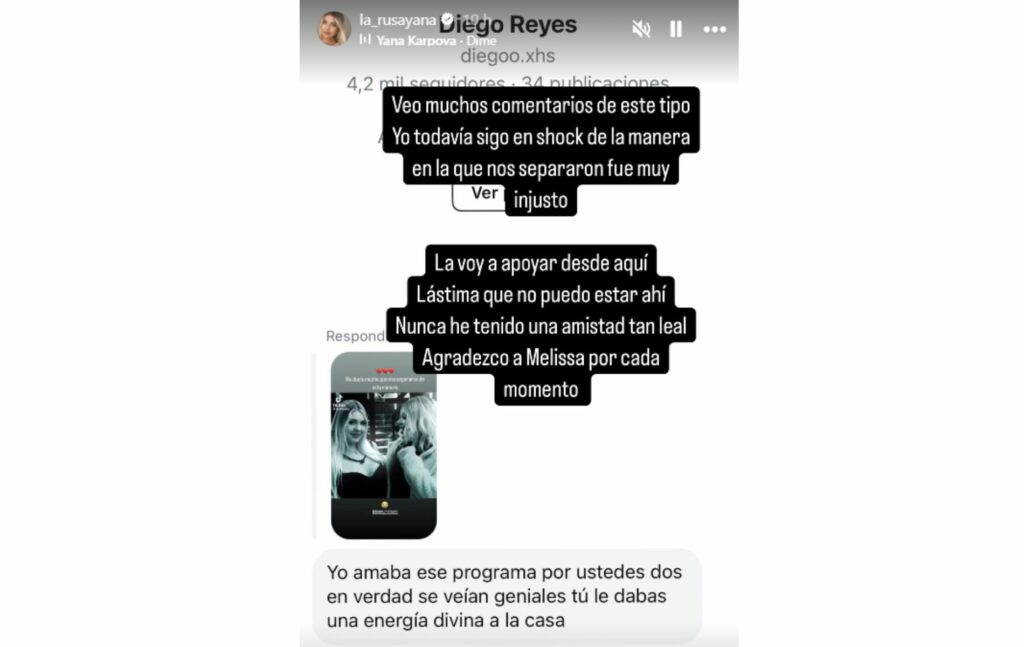 Mensaje de Yana, la rusa.
