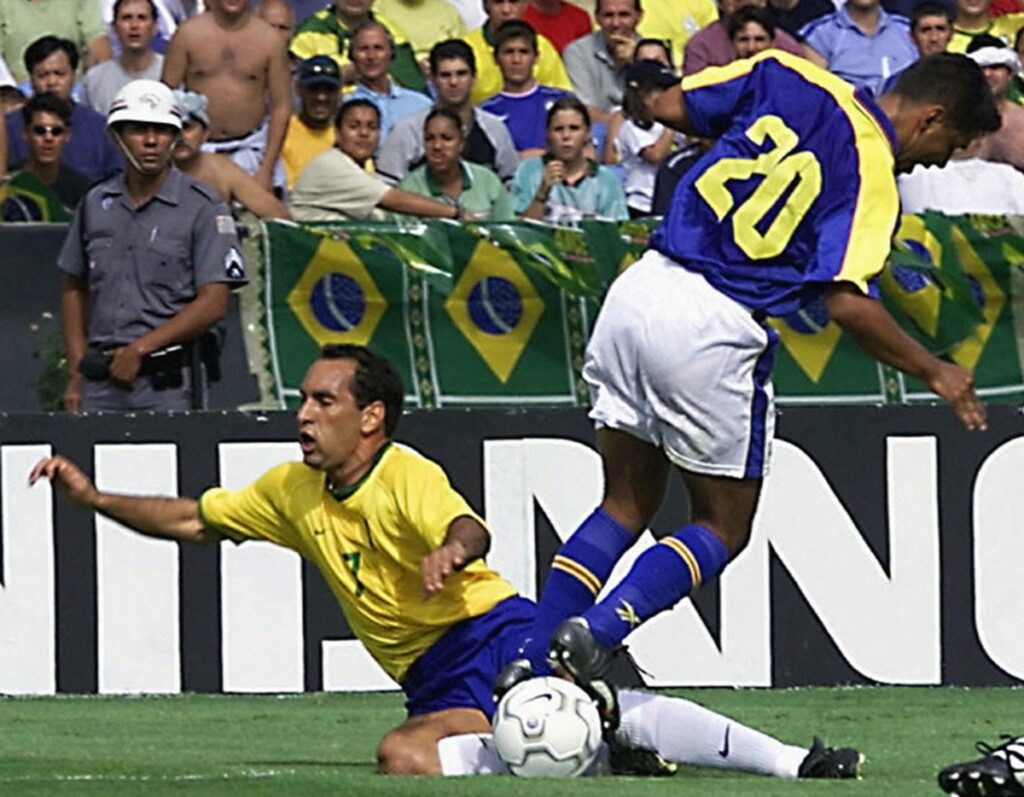 Edmundo y Gerardo Bedoya, en Morumbí / AFP