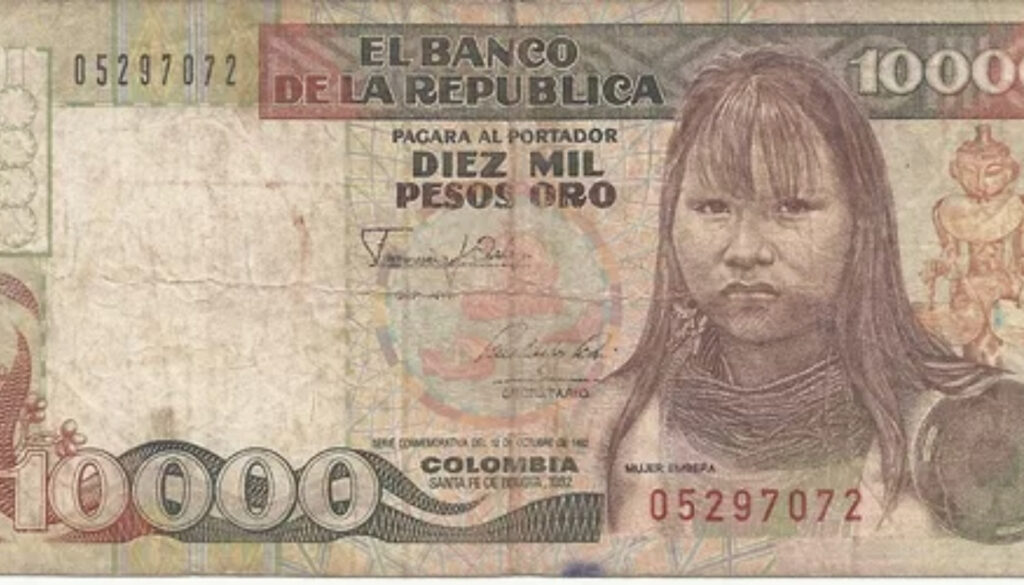 Billete de 10.000 (diez mil pesos de oro) - Web