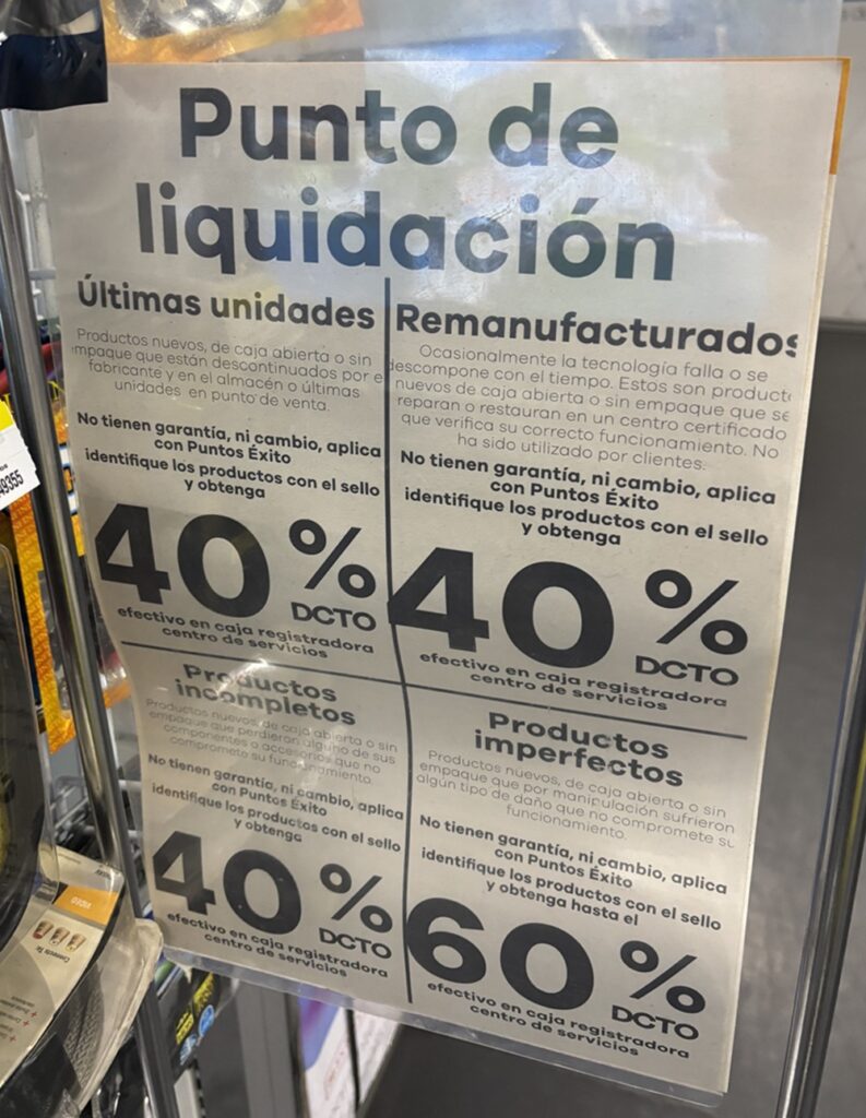 Descuentos Éxito.
