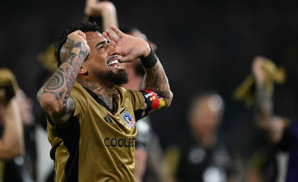 Arturo Vidal, capitán del Colo-Colo/Foto: AFP.