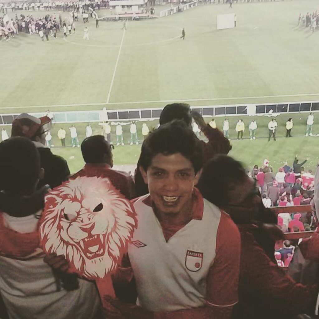 Javier Jamaica, hincha de Santa Fe/Instagram @javi_jamaica
