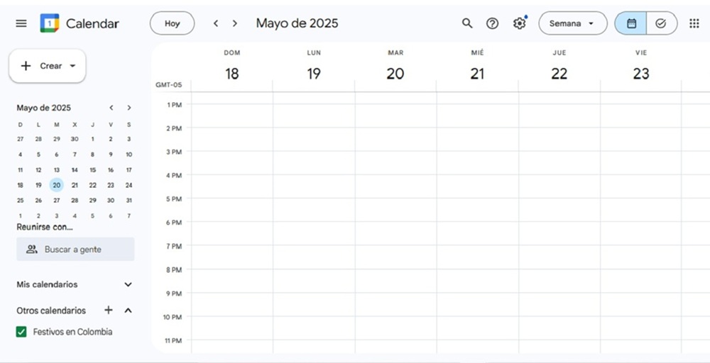 Captura Google Calendar