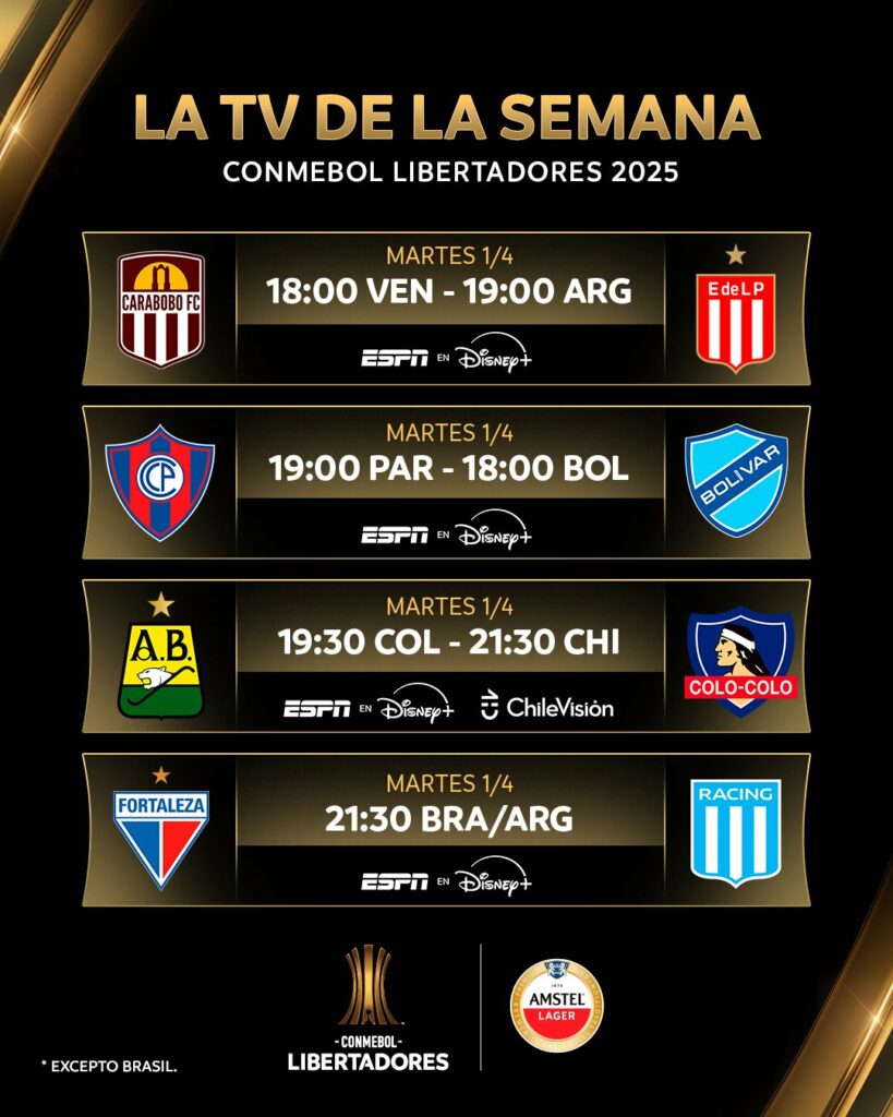 Por dónde ver en TV los partidos de Libertadores/Foto: Conmebol Libertadores.