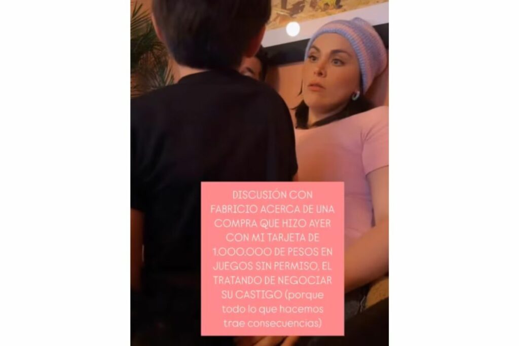 Hijo de Marcelo Cezán se gastó un millón de pesos sin permiso en juegos en línea / captura de pantalla instagram @michellegutty