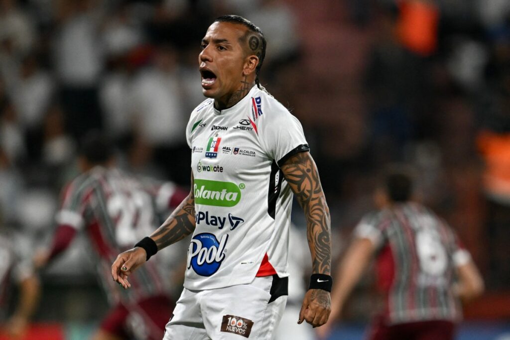 Dayro Moreno, delantero de Once Caldas/Foto: AFP.