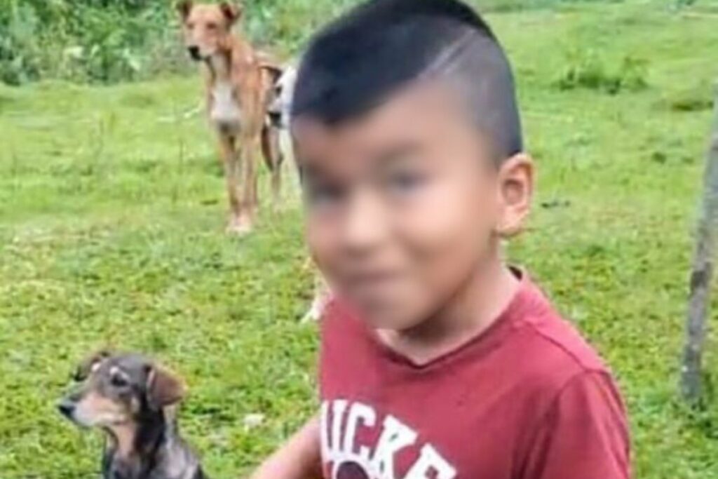 Estiven Díaz, niño desaparecido. Fotos: Redes sociales