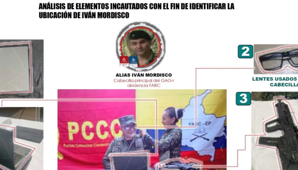 Hallazgos en el campamento de 'Iván Mordisco' / X: @Mindefensa