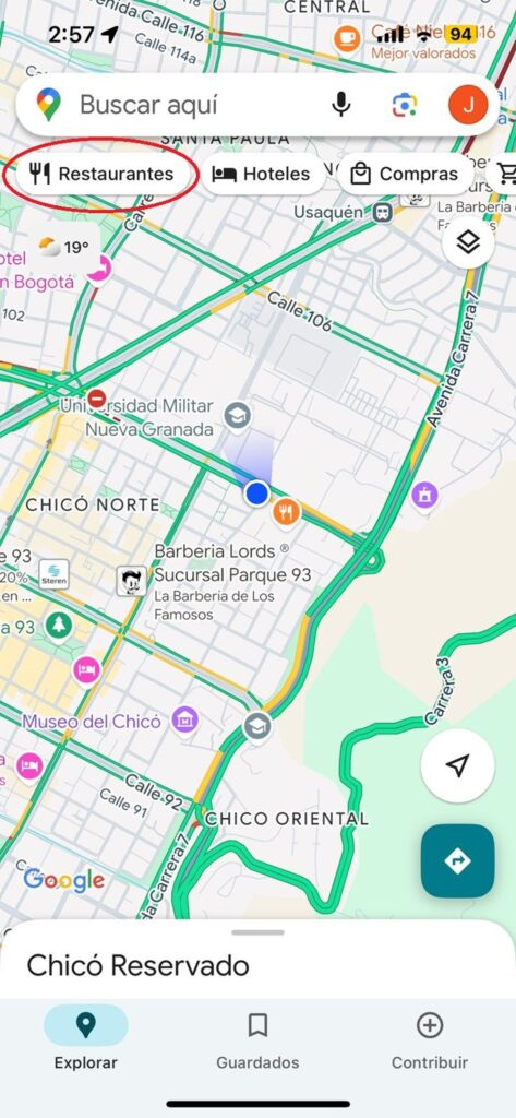 Captura Google Maps
