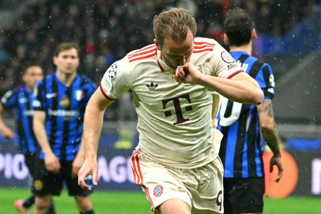 Harry Kane abrió el marcador en el Inter vs. Bayern Múnich por Champions League / AFP