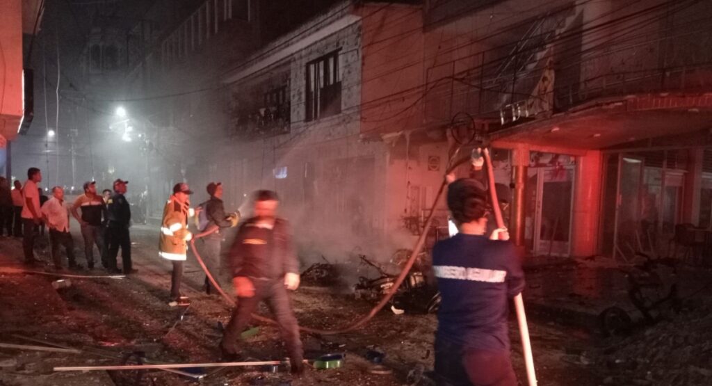 Explosión en La Plata (Huila) X @VickyDavilaH