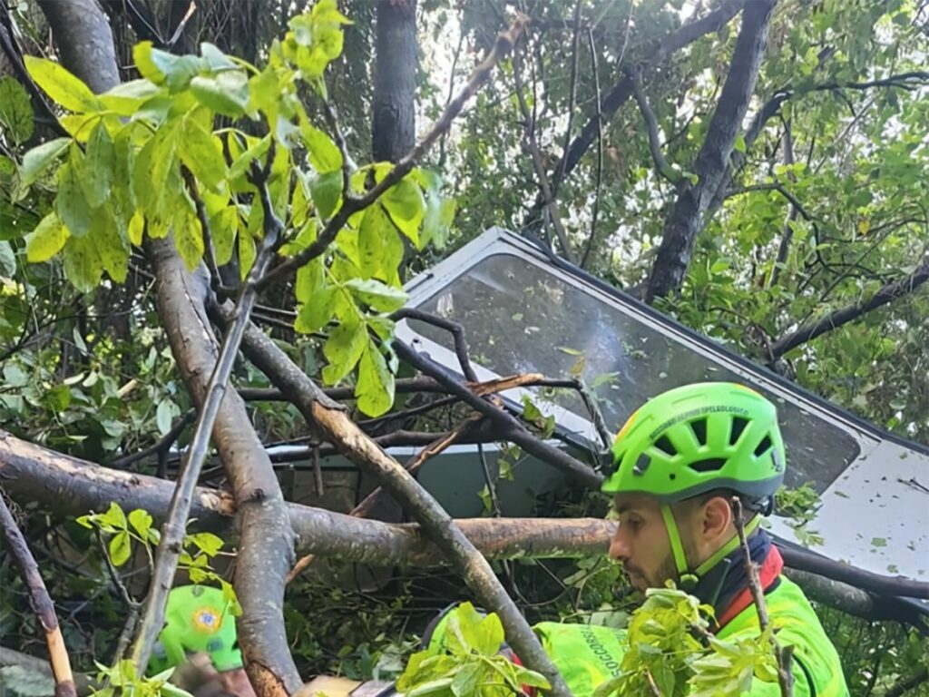 Caída de teleférico en Italia / AFP