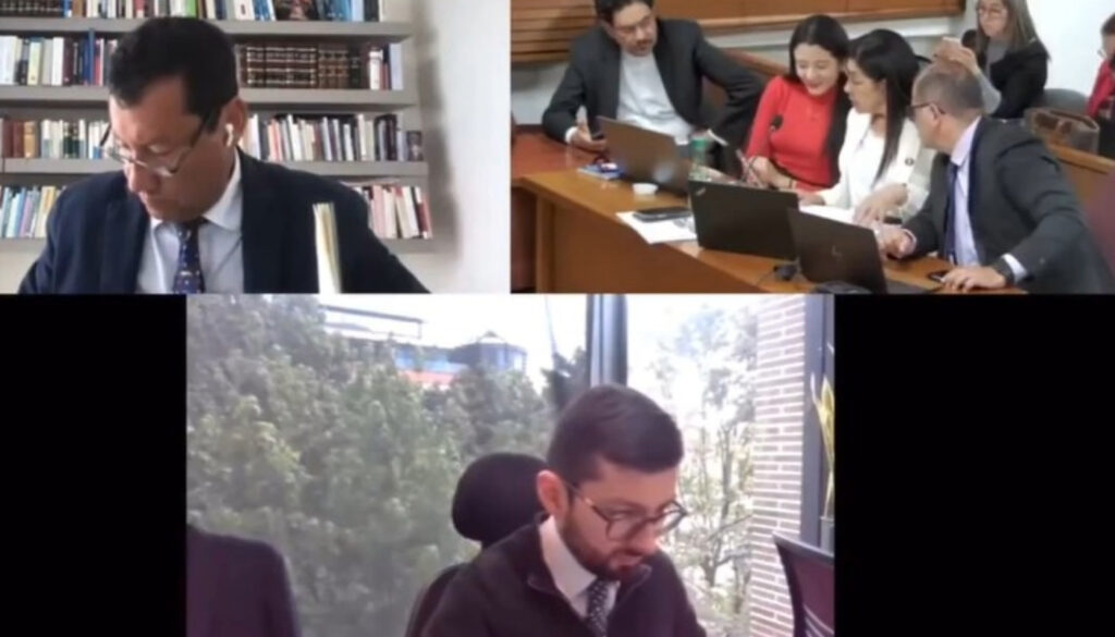 Audiencia en contra de Álvaro Uribe / Captura de pantalla X: @CEDemocratico