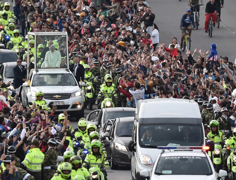Visita del Papa Francisco en Bogotá / AFP