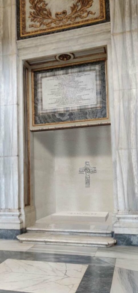 Tumba del papa Francisco en la Basílica de Santa María la Mayor / Vatican Media