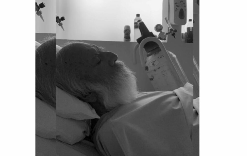 Actor Gustavo Angarita hospitalizado. / Foto: Instagram @gusangarita