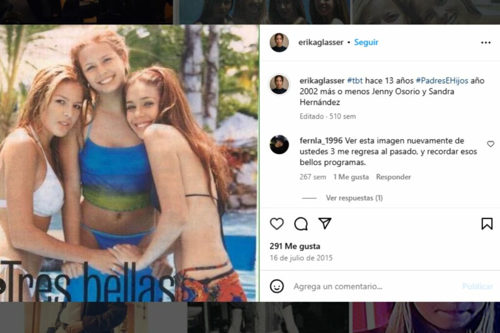 Jenny Osorio, Erika Glasser y Sandra Hernández / Instagram: @erikaglasser