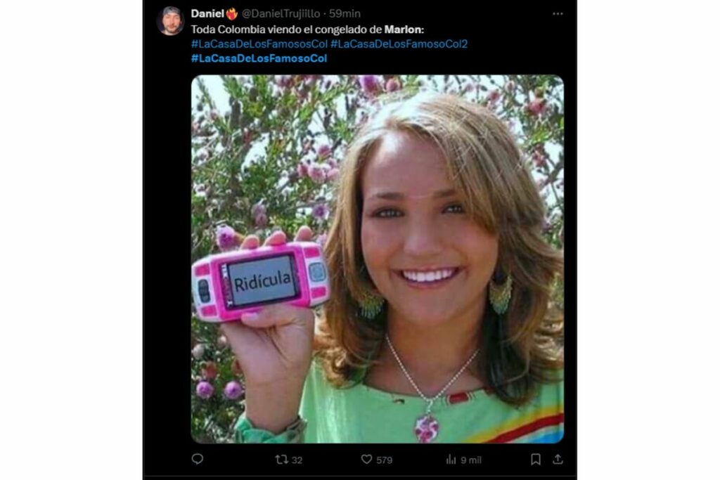 Meme de 'La casa de los famosos' / X: @danieltrujillo