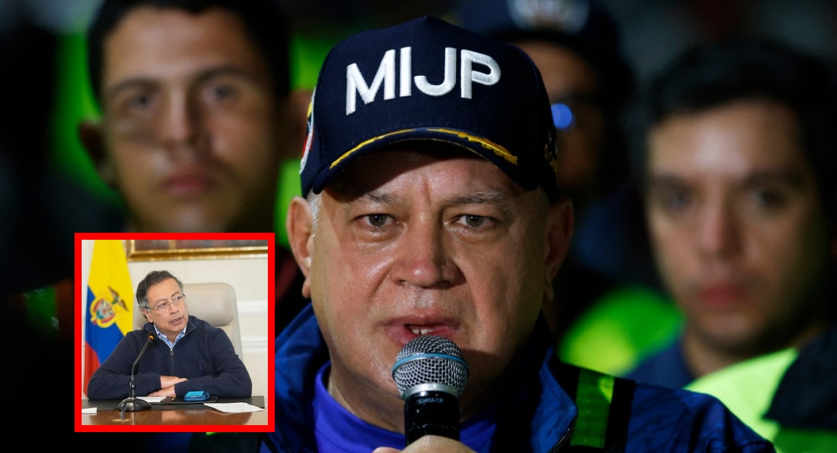 Diosdado cabello le tiró a Petro y negó vínculos del Eln con Venezuela