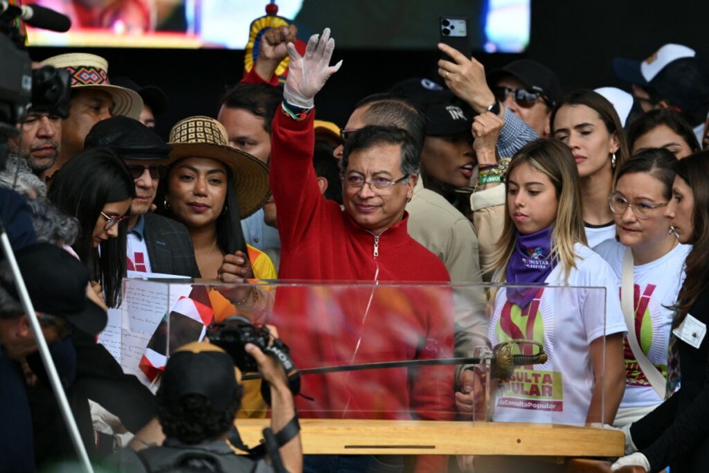 Gustavo Petro en Plaza de Bolívar