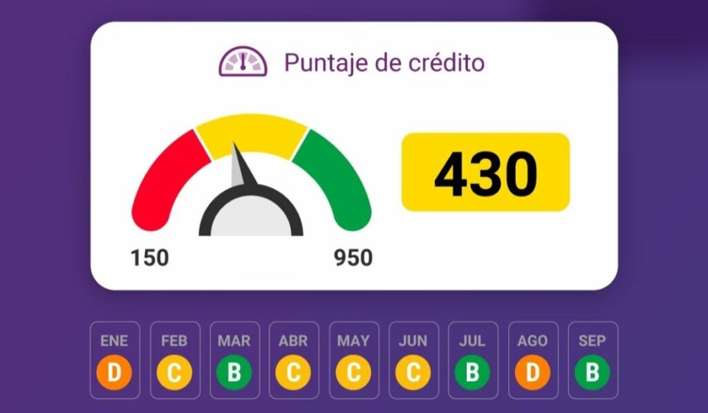 Puntaje de Datacrédito / página de Datacrédito
