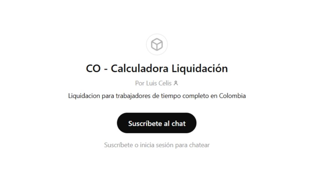 Cómo puedo sacar el cálculo de mi liquidación con ChatGPT