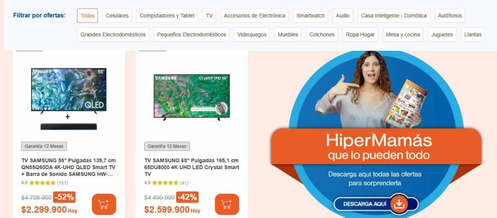 Descuentos de 52 % en Alkosto por Día de la Madre / Alkosto