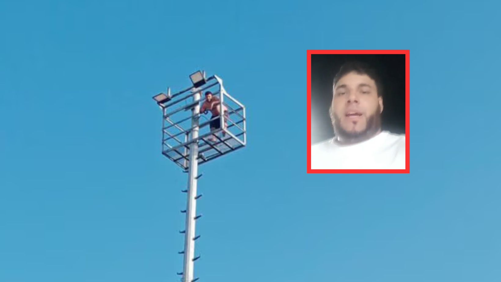 Joven que se subió a torre en aeropuerto y cayó 5 metros grabó videos: qué dice