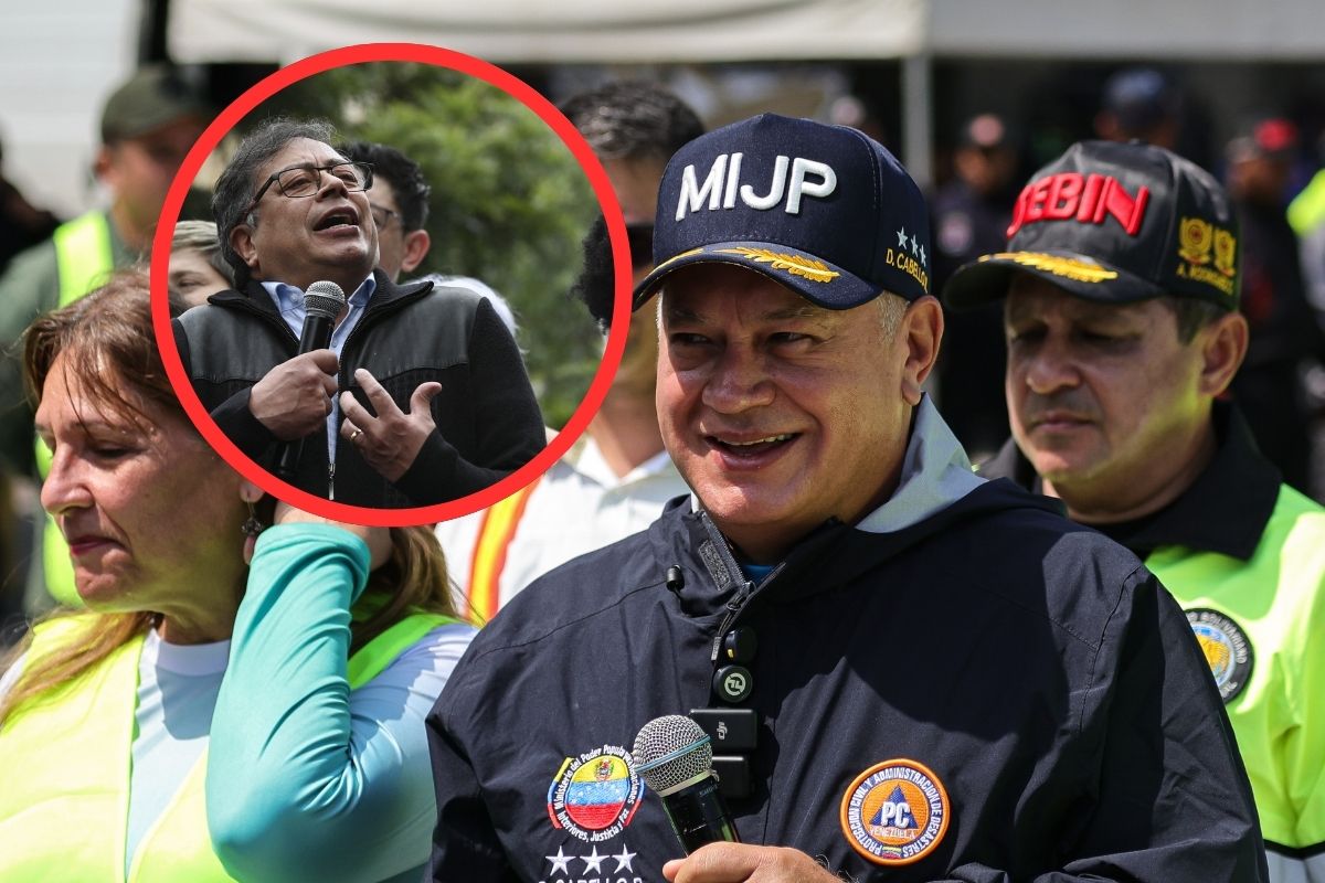 Diosdado Cabello y Gustavo Petro