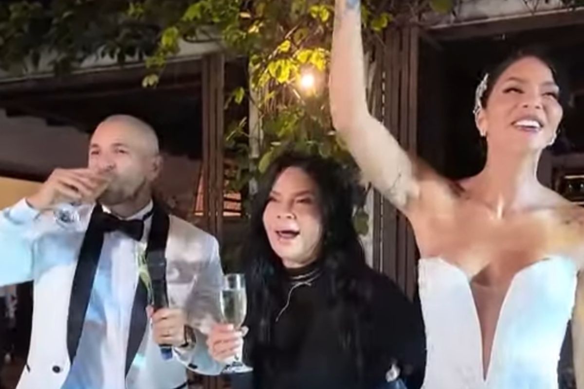 Captura de video de boda del cantante Pipe Calderón y María Paula Trujillo