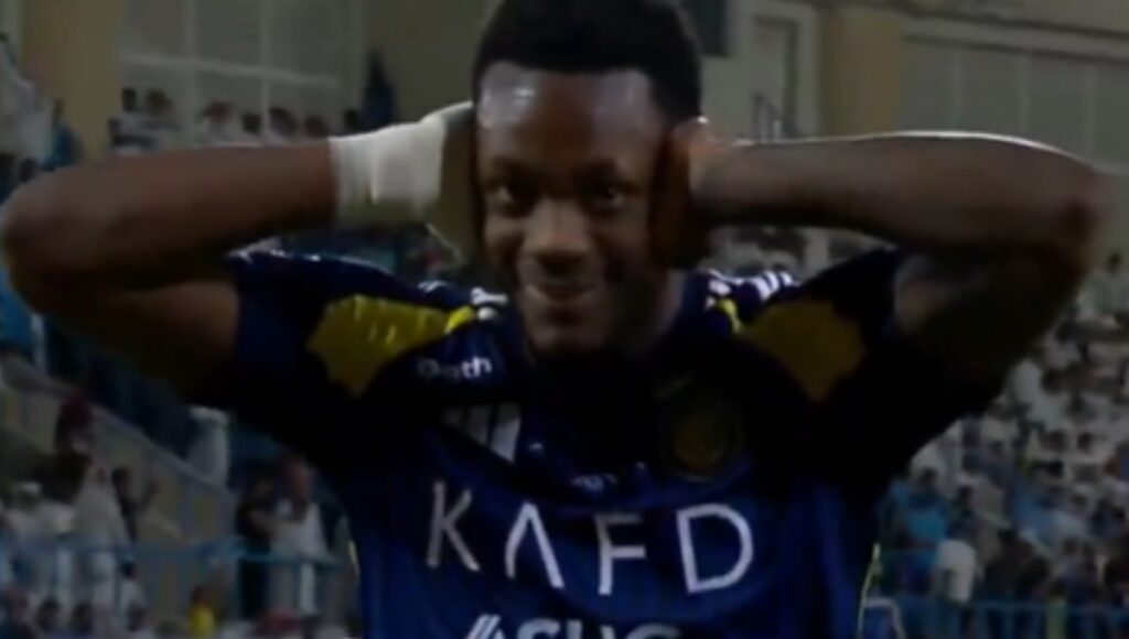 Gol de Jhon Jáder Durán con Al Nassr / captura de pantalla Win Sports.