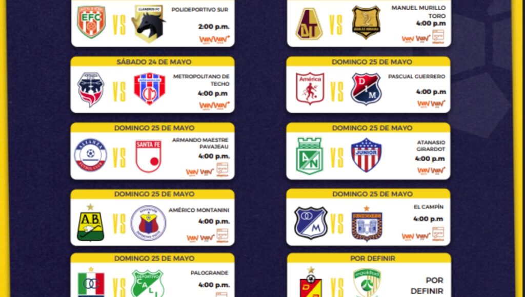 Fecha 20 de la Liga BetPlay 2025-I / Dimayor