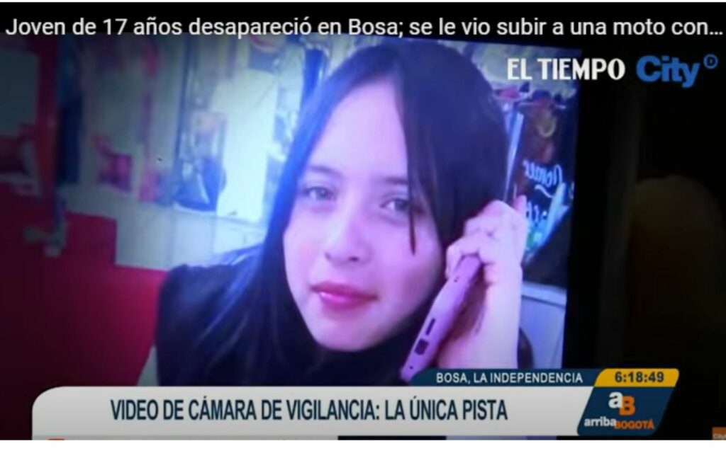 Menor desaparecida en Bosa
