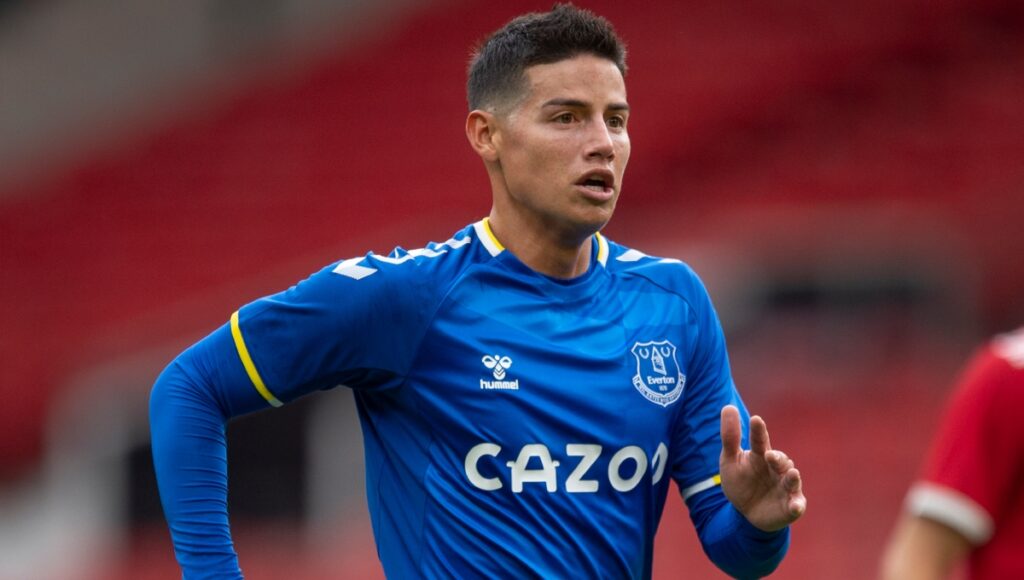 James Rodríguez en Everton / Getty