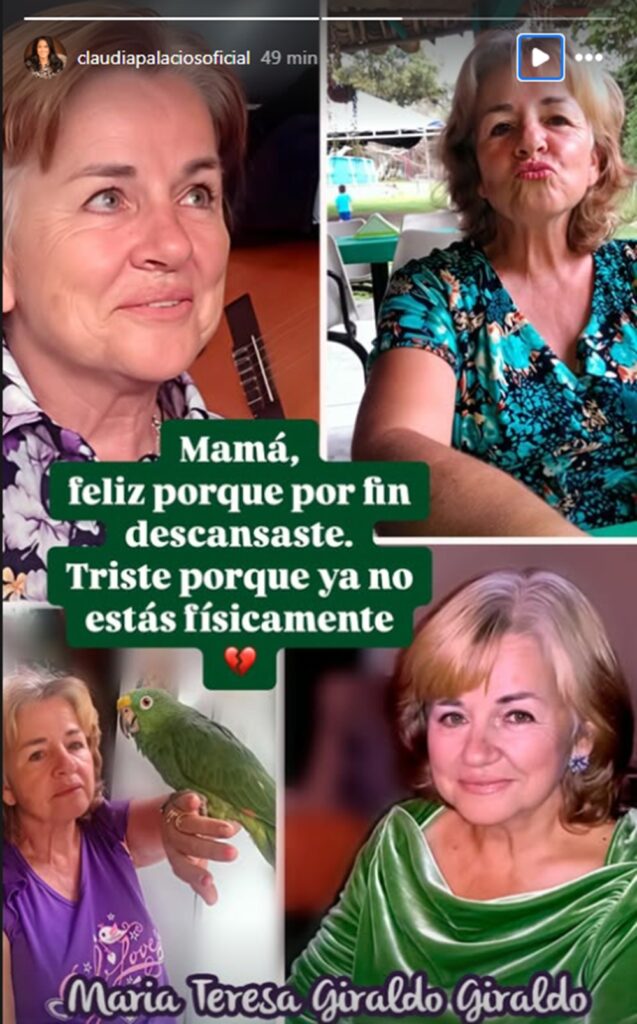 Publicación de Claudia Palacios.