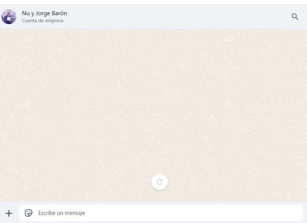 Chat de WhatsApp de Nubank y Jorge Barón / WhatsApp