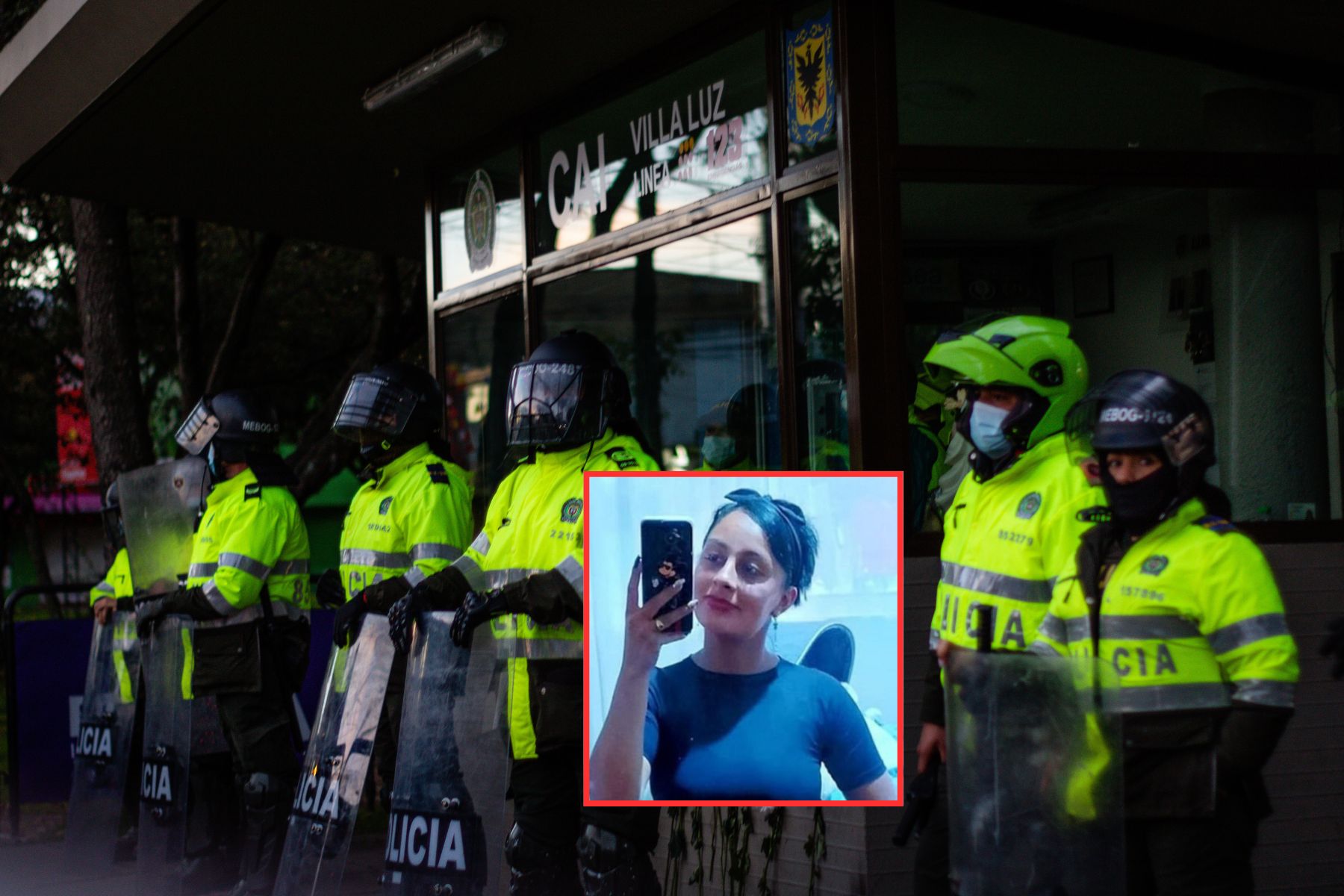 Desmanes por muerte de mujer.