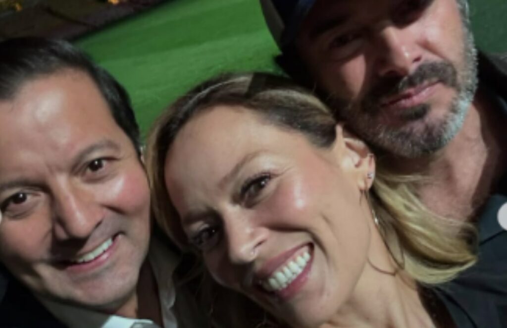 David Luna junto a Carolina Acevedo / Instagram @acevedocarolina