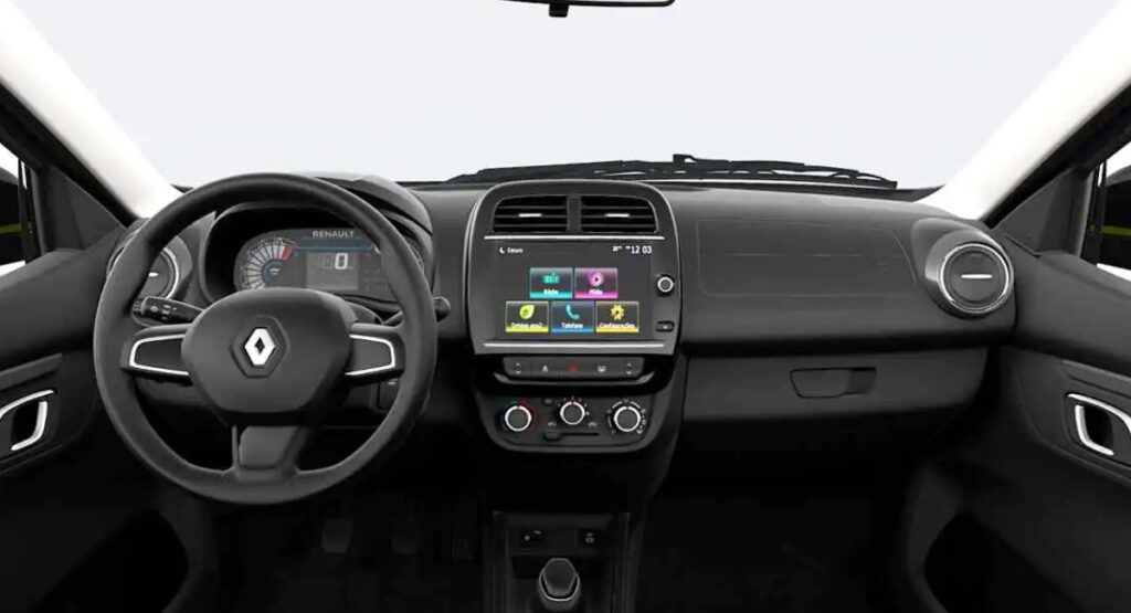 Diseño interior del Kwid ensamblado en Colombia