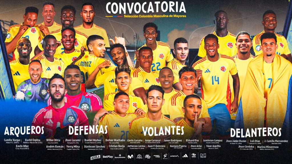 Convocatoria Selección Colombia / FCF