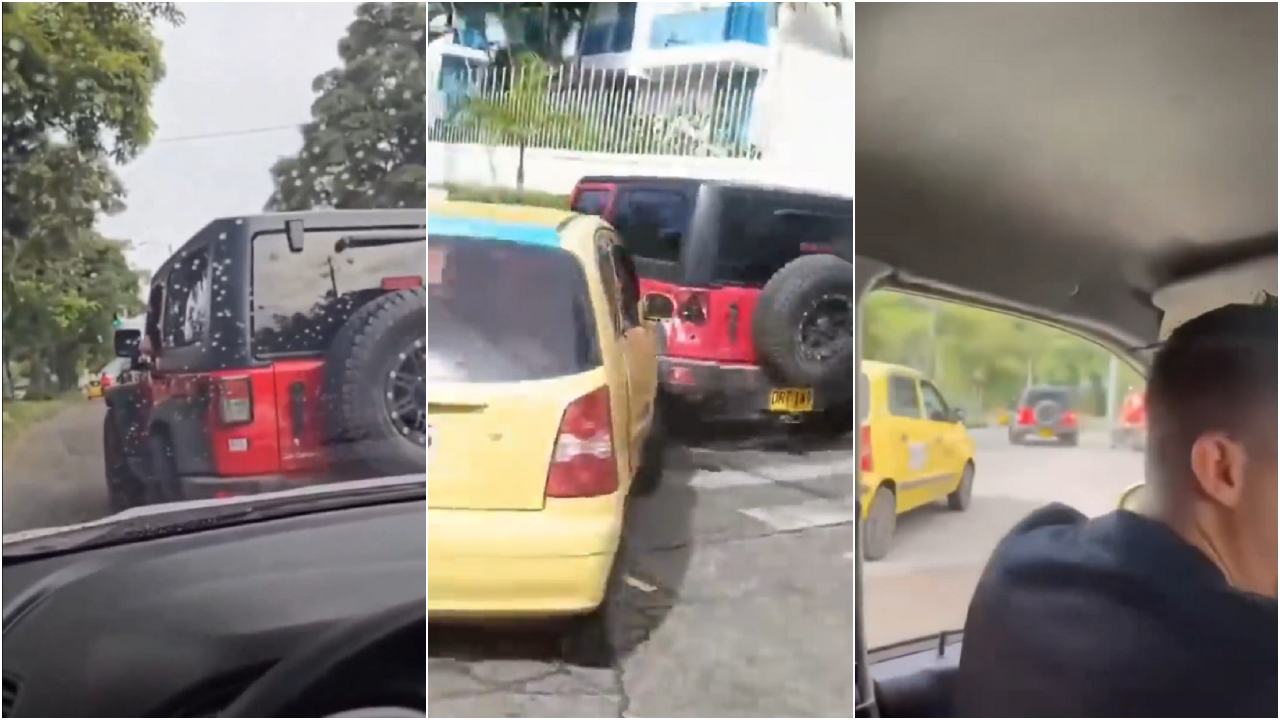 Ibagué: persecución de película a hombre que estrelló 2 taxis y una moto policía
