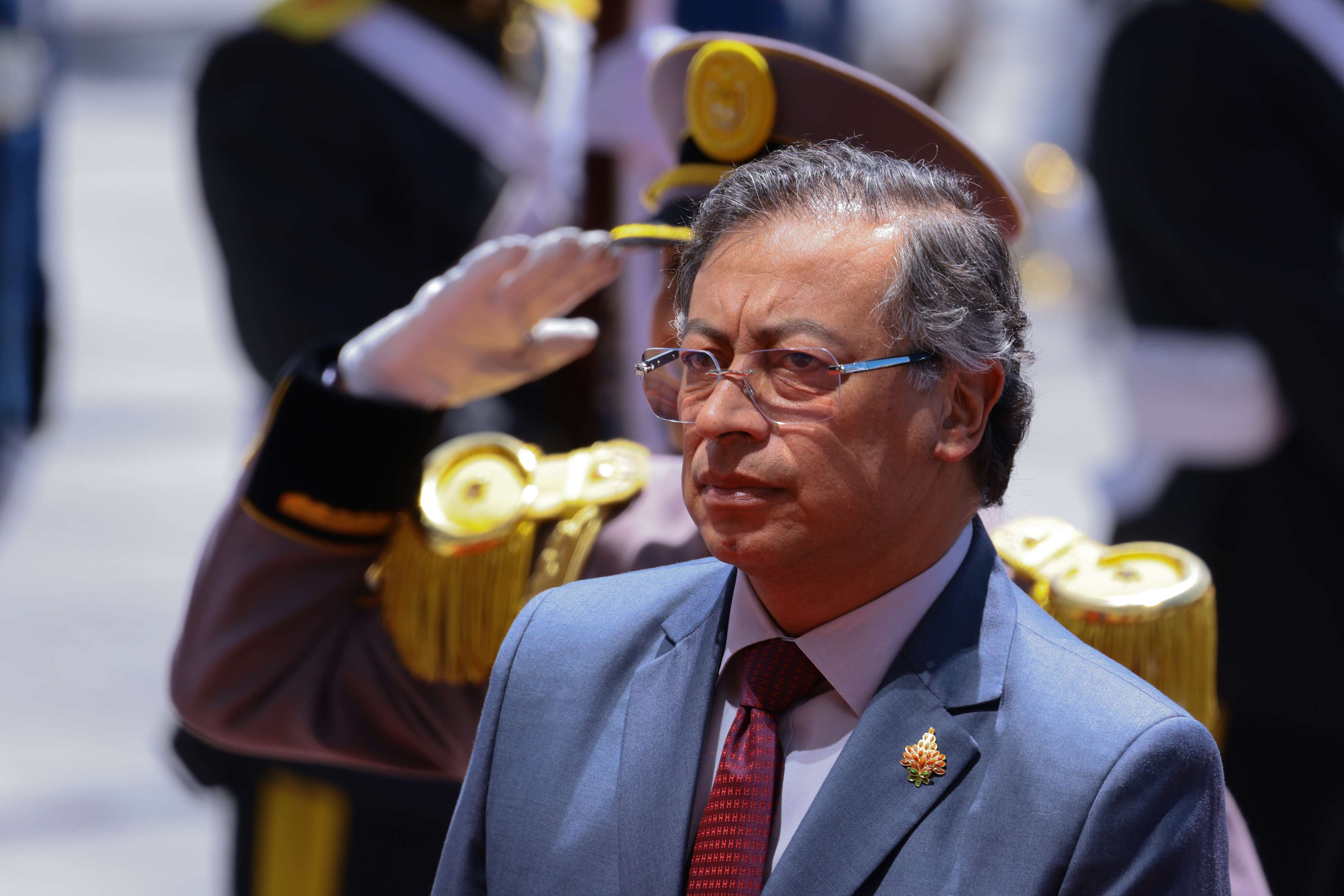 Foto de Gustavo Petro, en nota de que Gustavo Petro por marchas contra violencia en Colombia contó amenaza a sus hijas