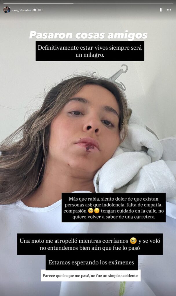 Captura de pantalla de Instagram: (sara_cifuentesu)