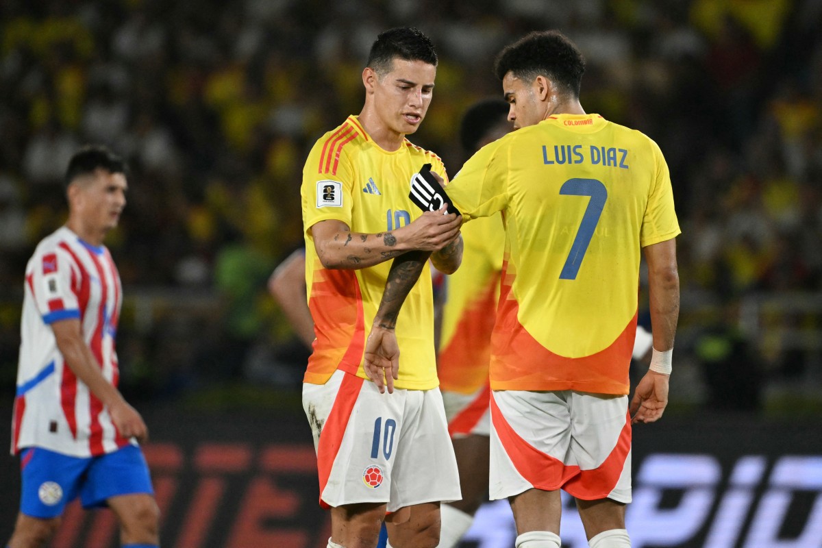 James Rodríguez y Luis Díaz