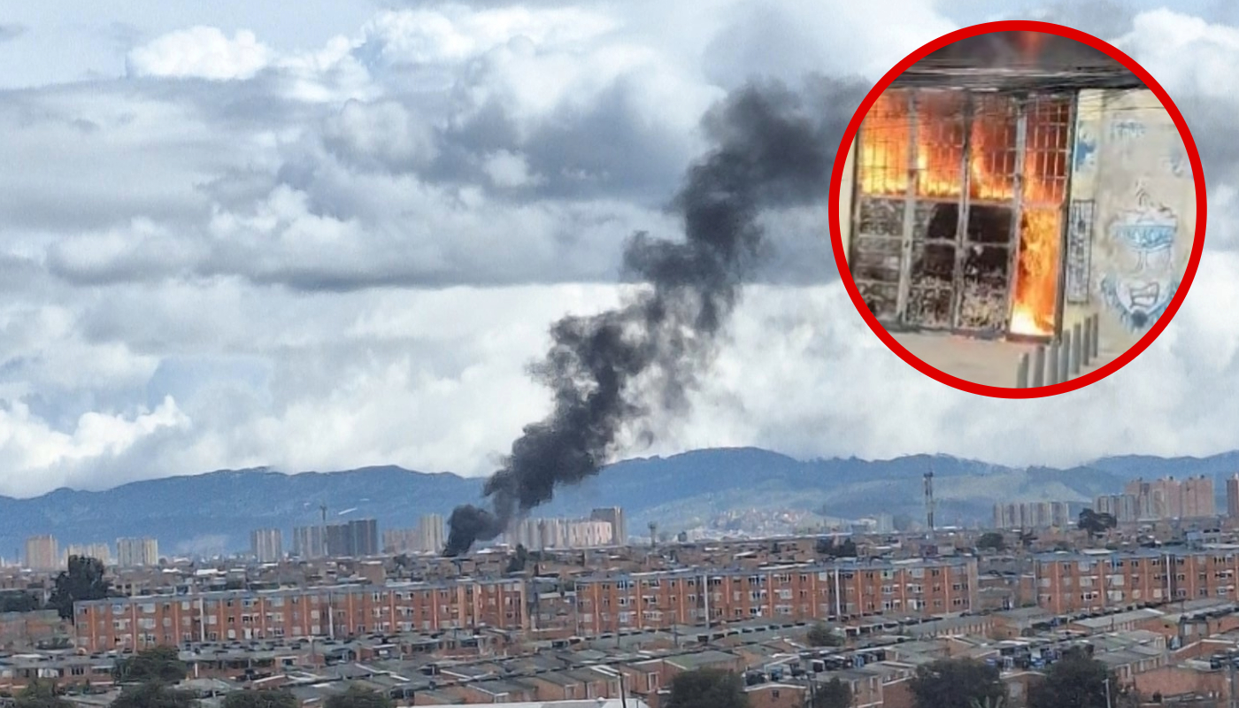 Incendio en el sur de Bogotá