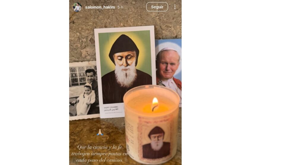 Hijo del cirujano de Miguel Uribe y su mensaje esperanzador / captura de pantalla de Instagram: @salomonhakin