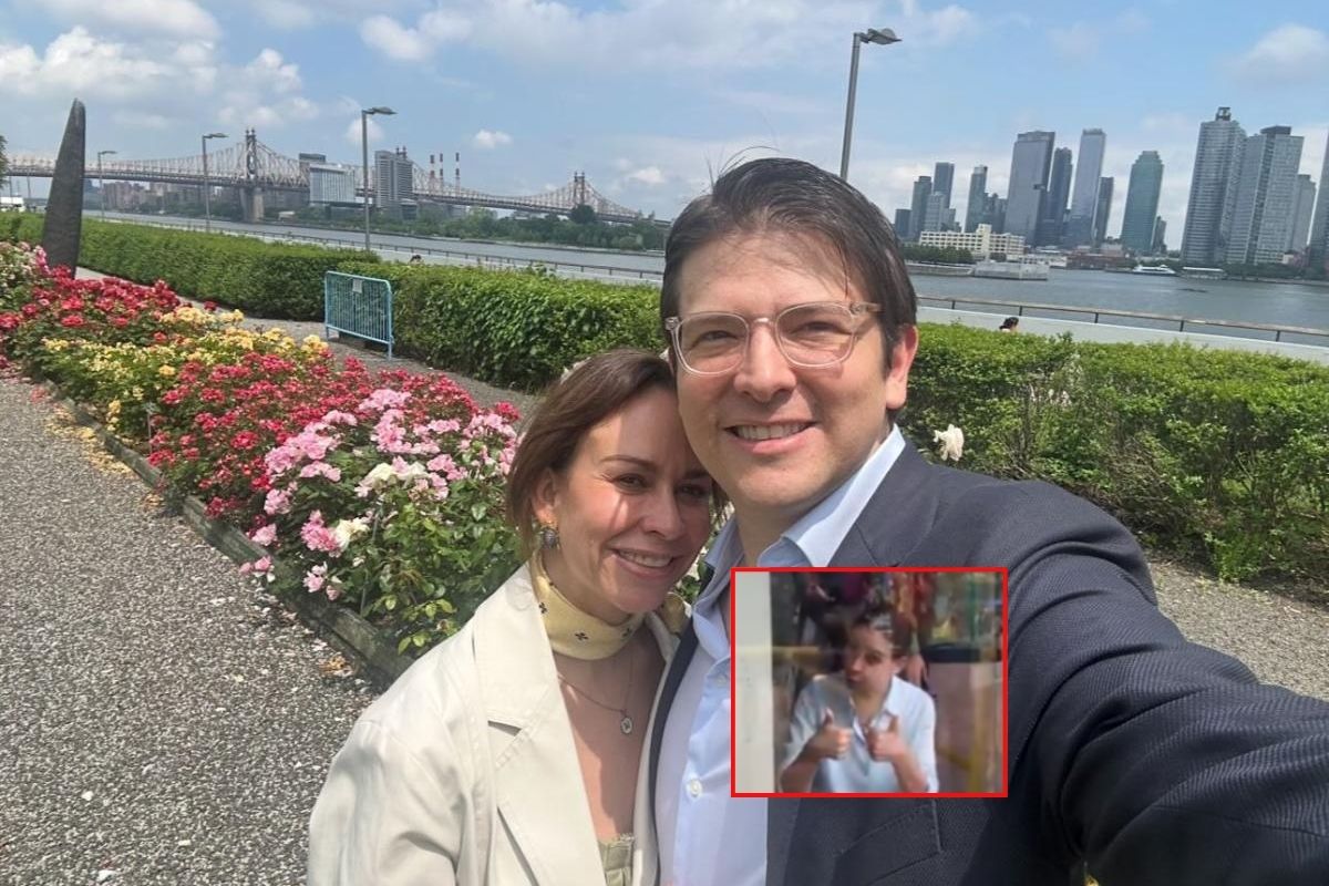 Esposa de Miguel Uribe dio señal esperanzadora afuera de la Fundación Santa Fe